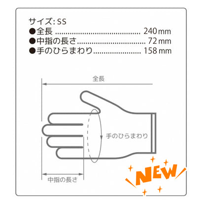 【バラ売り】プラスチックグローブ pvc手袋　 100枚  SS/S/M/L