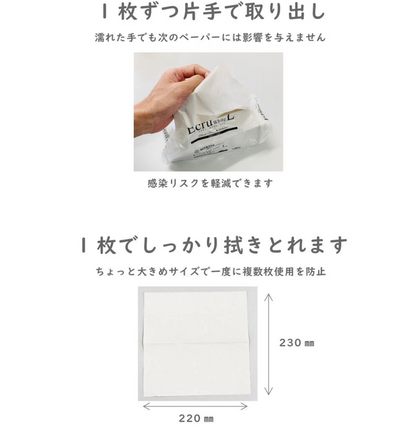 【ケース販売】エクリュホワイト ライト ペーパータオル 中判 200枚×30パック